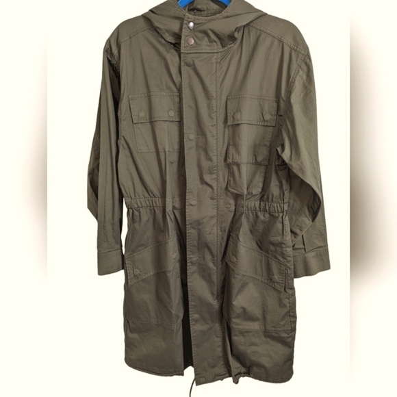ATM Hooded Utility Military Green Jacket... Size.. Small - Picture 2 of 8